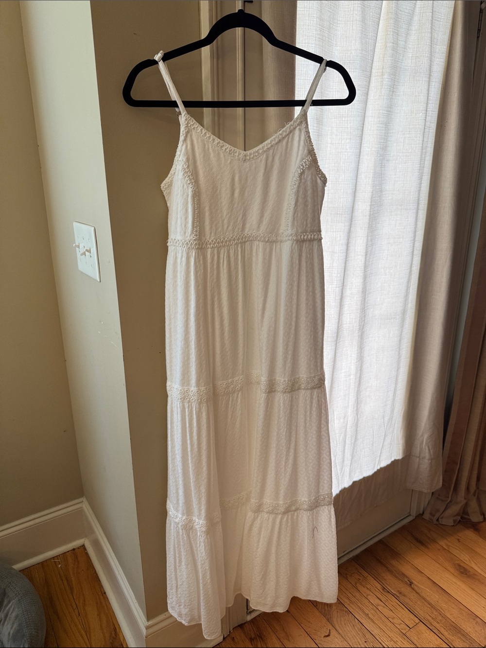 Joie White Tiered Maxi Sundress